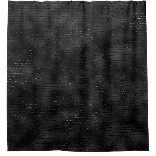 Schwarz-Glitzer-Streifen Duschvorhang (Vorderseite)