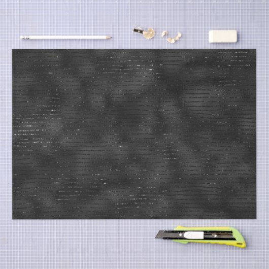 Schwarz-Glitzer-Streifen Seidenpapier (Handwerk)