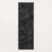 Schwarz-Glitzer-Streifen Yogamatte (Rückseite)