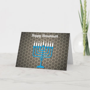 schwarz glücklicher hanukkah einladung