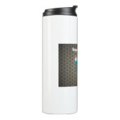 schwarz glücklicher hanukkah thermosbecher (Nach links gedreht)