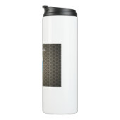schwarz glücklicher hanukkah thermosbecher (Nach rechts gedreht)