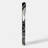 Schwarz-Gold-Agate-Design Case-Mate iPhone Hülle (Rückseite / Rechts)