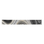 Schwarz-Gold-Agate-Design Satinband (Vorderseite)