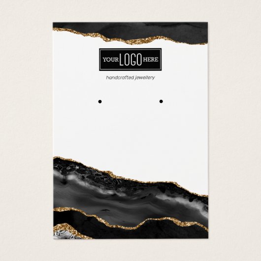 Schwarz-Gold-Agate-Stuhlvorschau (Vorderseite)