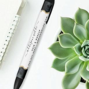 Schwarz-Gold-Aquarell-Geschäft Kugelschreiber