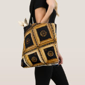 Schwarz-Gold-Architektur Tasche (Von Nahem)