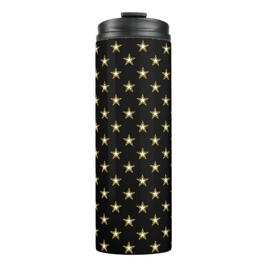 Schwarz-Gold-Army Thermosbecher (Vorderseite)