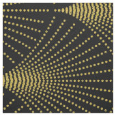 Schwarz & Gold Art-Deko Geometrisches Muster Stoff (Muster)