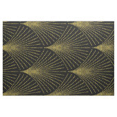 Schwarz & Gold Art-Deko Geometrisches Muster Stoff (Fat Quarter (45,7 x 55,9 cm))