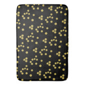 Schwarz-Gold-Badematte Badematte (Vorderseite Vertikal)