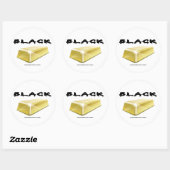Schwarz, Gold, Bar, Ölfeld, Öl, Aufkleber (Blatt)