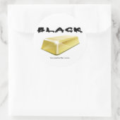 Schwarz, Gold, Bar, Ölfeld, Öl, Aufkleber (Tasche)
