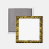 Schwarz-Gold-Bilderrahmen Magnet (Vorderseite/Rückseite)