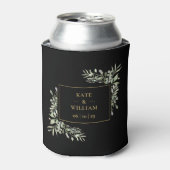 Schwarz-Gold-Blattwerk Dosenkühler (Kanne Vorderseite)