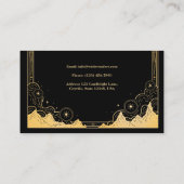 Schwarz-Gold-Celestial-Kerze Visitenkarte (Rückseite)