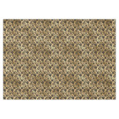 Schwarz-Gold-Damaskus-Muster Tischdecke (Vorderseite (Horizontal))