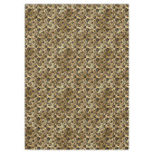 Schwarz-Gold-Damaskus-Muster Tischdecke (Vorderseite)