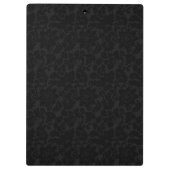 Schwarz-Gold-Damaskus-Zwischenablage Klemmbrett (Rückseite)