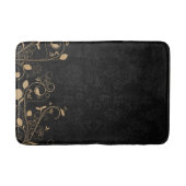 Schwarz-Gold-Dekorationsmuster Badematte (Vorderseite)