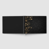 Schwarz-Gold-Dekorationsmuster Gästebuch (Voll)