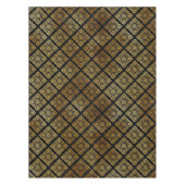 Schwarz-Gold-Dekorative Tischdecke (Vorderseite)