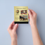Schwarz-gold Design, Logo oder Foto im goldenen Kr Flyer (Gruppe)