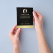 Schwarz-gold Design, Logo oder Foto im goldenen Kr Flyer (Gruppe)