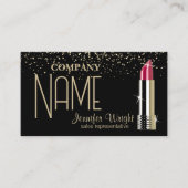 Schwarz-Gold-Design Visitenkarte (Vorderseite)