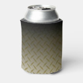 Schwarz-Gold-Diamant-Plattenmuster Dosenkühler (Kanne Rückseite)