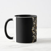 Schwarz-Gold-Diamant-SchädelTasse Tasse (Links)