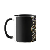 Schwarz-Gold-Diamant-SchädelTasse