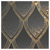 Schwarz-Gold-Drachen-Skala Stoff (Muster)