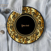 Schwarz-Gold-Elegance-Vorlage Button (Beispiel)