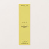 Schwarz & Gold Elegante Moderne Monogram Zelt Falt Visitenkarten (Innenseite Aufgefaltet)