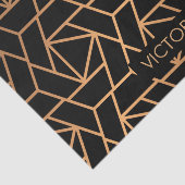 Schwarz-Gold-elegantes Muster Seidenpapier (Ausschnitt)