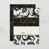 Schwarz, Gold, Elfenbeinküste Platzkarte (Vorne/Hinten)