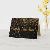 Schwarz-Gold-FAPPY Personalisierte Karte (Gelbe Blume)