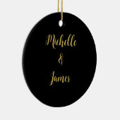 Schwarz-Gold-Farben Beruflich trendy Moderne Keramik Ornament (Rechts)