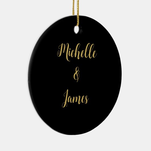 Schwarz-Gold-Farben Beruflich trendy Moderne Keramik Ornament (Rechts)