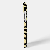 Schwarz-Gold-Farbmuster Case-Mate iPhone Hülle (Rückseite / Links)