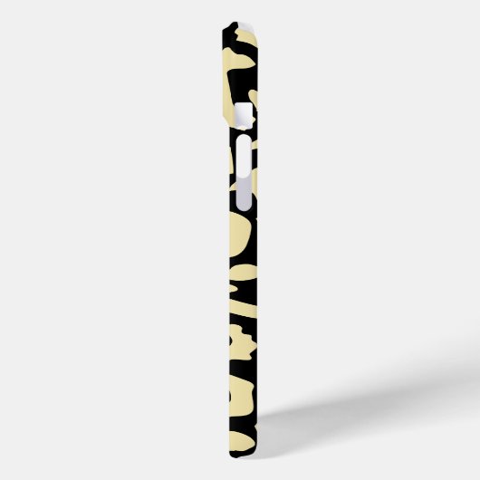 Schwarz-Gold-Farbmuster Case-Mate iPhone Hülle (Rückseite / Links)