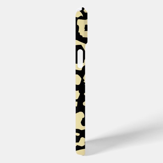 Schwarz-Gold-Farbmuster Case-Mate iPhone Hülle (Rückseite / Rechts)