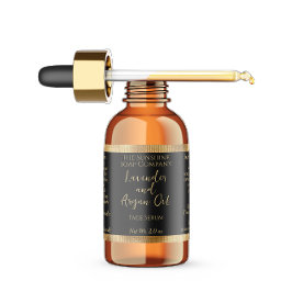 Schwarz-Gold-Flasche für wasserdichte Kosmetiktüch Etiketten