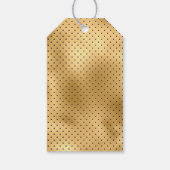 Schwarz-Gold-Foil Geschenkanhänger (Rückseite)