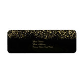 Schwarz-Gold-Foil-Hochzeitsgeschichten (Vorne)