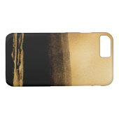 Schwarz-Gold-Foil-Pinselstriche Case-Mate iPhone Hülle (Rückseite (Horizontal))