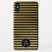 Schwarz-Gold-Folie Case-Mate iPhone Hülle (Rückseite)