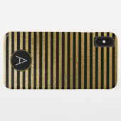 Schwarz-Gold-Folie Case-Mate iPhone Hülle (Rückseite (Horizontal))