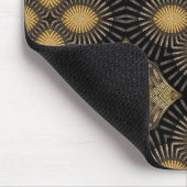 Schwarz-Gold-Geometrie Mousepad (Ecke)